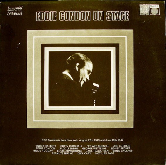 eddie condon on stage