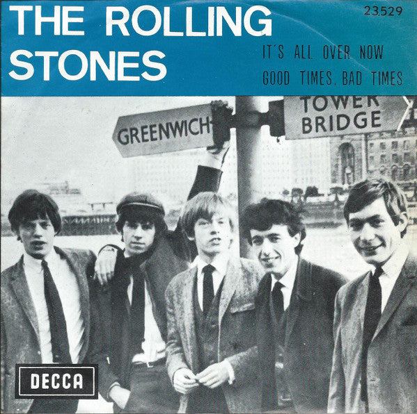 it's all over now / good times, bad times (7inch single-near mint)