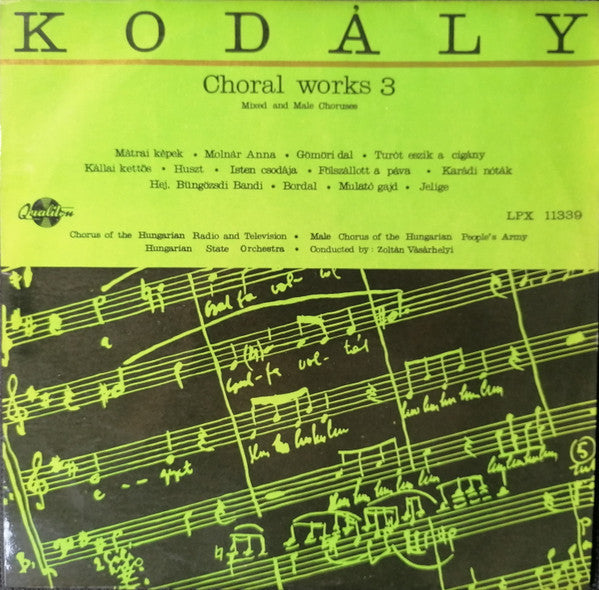 choral works 3 (mixed and male choruses)